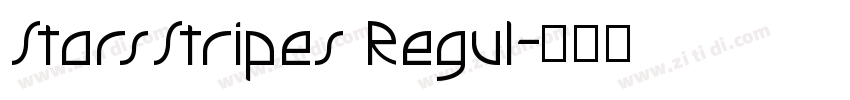 StarsStripes Regul字体转换